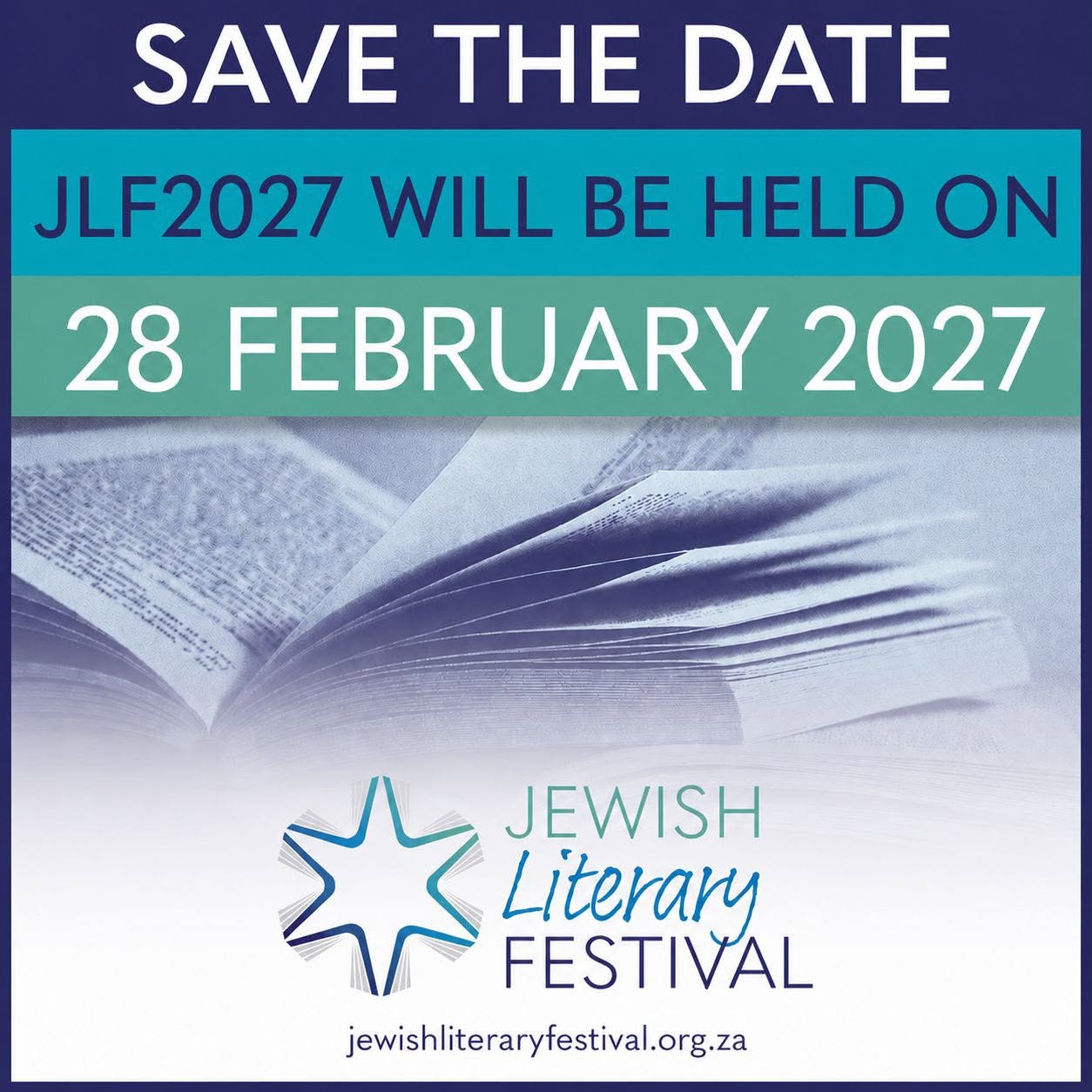 CAPETOWN JEWISH LITERARY FESTIVAL FEBRUARY 2027